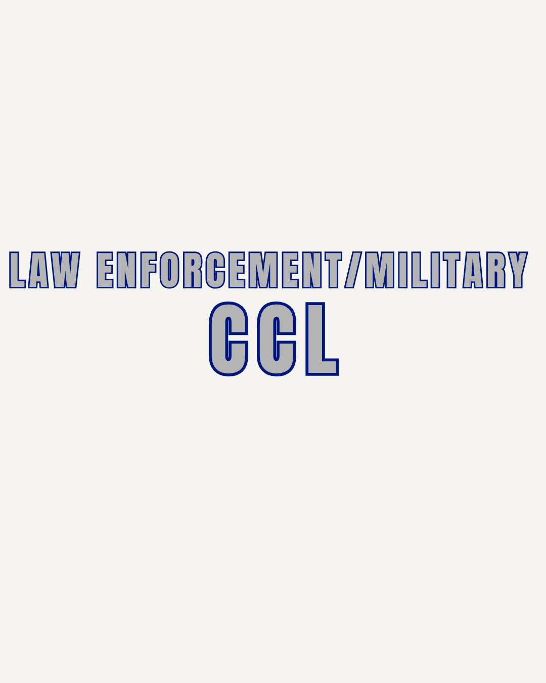 Law Enforcement/Military Concealed Carry Class